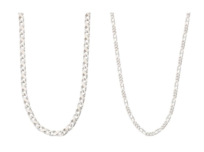 【Adlin Hue/アドリン ヒュー】のSV1000 Formed Love X Chain ネックレス&SV1000 Formed Figaro Curb Chain ネックレス 【アクセサリー、ジュエリー 人気通販 コーディネート通販】おすすめ！人気、トレンド、レディースファッションの通販    おすすめ人気トレンドファッション通販アイテム 人気、トレンドファッション・服の通販 founy(ファニー) 　ファッション　Fashion　レディースファッション　WOMEN　ジュエリー　Jewelry　ネックレス　Necklaces　2024年　2024　2024-2025秋冬・A/W　Aw/Autumn/Winter/Fw/Fall/2024-2025　A/W・秋冬　Aw・Autumn/Winter・Fw・Fall-Winter　シンプル　Simple　チェーン　Chain　トレンド　Trend　ネックレス　Necklace　ヴィンテージ　Vintage　|ID:crp329100000193699