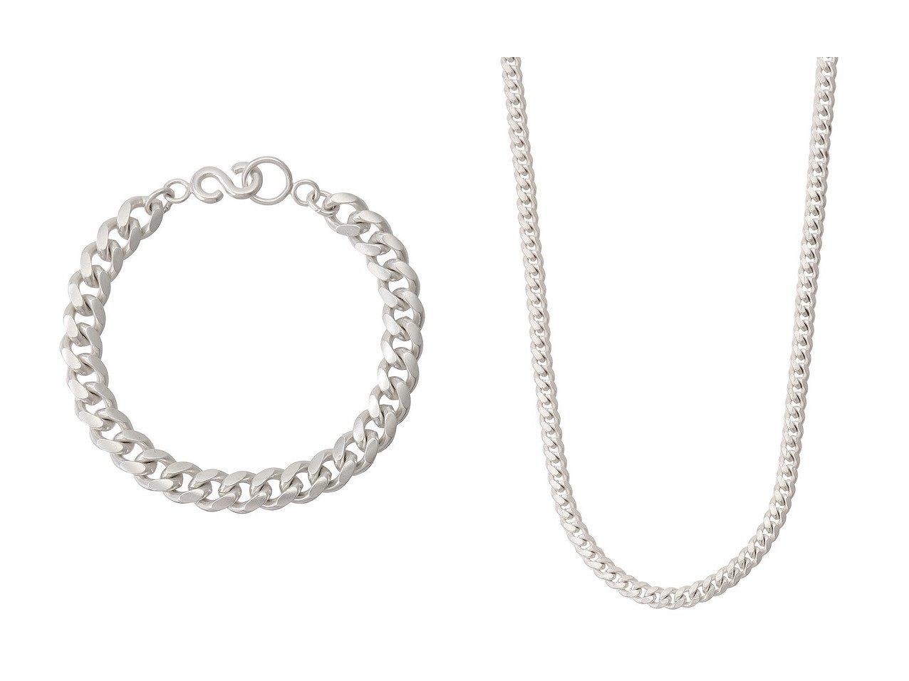 【Adlin Hue/アドリン ヒュー】のSV1000 Formed Curvy Curb Chain ブレスレット&SV1000 Formed Curvy Curb Chain ネックレス 【アクセサリー、ジュエリー 人気通販 コーディネート通販】おすすめ！人気、トレンド、レディースファッションの通販    おすすめ人気トレンドファッション通販アイテム インテリア・キッズ・メンズ・レディースファッション・服の通販 founy(ファニー) 　ファッション　Fashion　レディースファッション　WOMEN　ジュエリー　Jewelry　ブレスレット　Bracelets　バングル　Bangles　ネックレス　Necklaces　2024年　2024　2024-2025秋冬・A/W　Aw/Autumn/Winter/Fw/Fall/2024-2025　A/W・秋冬　Aw・Autumn/Winter・Fw・Fall-Winter　チェーン　Chain　トレンド　Trend　ブレスレット　Bracelet　ヴィンテージ　Vintage　ゴールド系　Gold　|ID:crp329100000193701