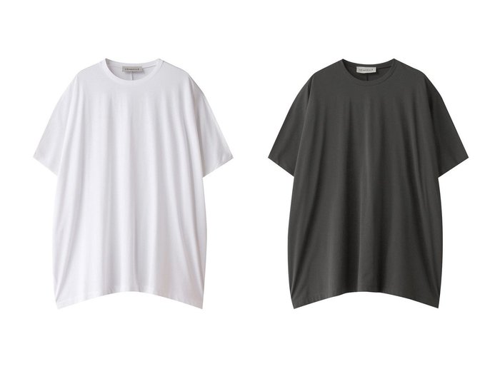 【DEPAREILLE/デパリエ】のハイゲージコットンビッグTシャツ 【トップス、カットソー 人気通販 コーディネート通販】おすすめ！人気、トレンド、レディースファッションの通販    おすすめ人気トレンドファッション通販アイテム 人気、トレンドファッション・服の通販 founy(ファニー) 　ファッション　Fashion　レディースファッション　WOMEN　トップス・カットソー　Tops/Tshirt　シャツ/ブラウス　Shirts/Blouses　ロング / Tシャツ　T-Shirts　カットソー　Cut and Sewn　2024年　2024　2024-2025秋冬・A/W　Aw/Autumn/Winter/Fw/Fall/2024-2025　A/W・秋冬　Aw・Autumn/Winter・Fw・Fall-Winter　ショート　Short　シンプル　Simple　スリーブ　Sleeve　ビッグ　Big　|ID:crp329100000193804