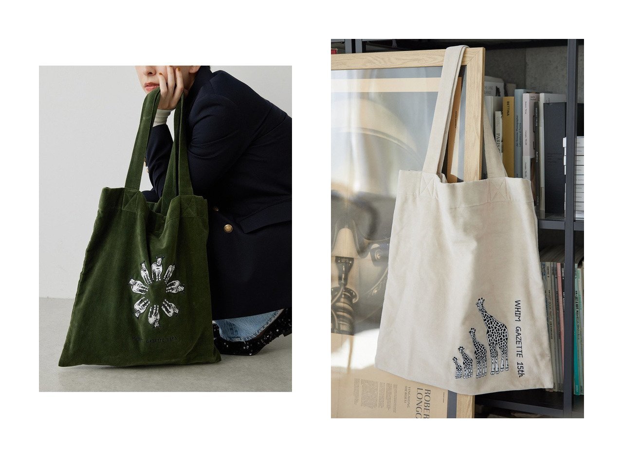 【Whim Gazette/ウィムガゼット】の【15th Anniversary】【Tribu-to】TOTE BAG2&【15th Anniversary】【Tribu-to】TOTE BAG1 【バッグ・鞄 人気通販 コーディネート通販】おすすめ！人気、トレンド、レディースファッションの通販    おすすめ人気トレンドファッション通販アイテム インテリア・キッズ・メンズ・レディースファッション・服の通販 founy(ファニー) 　ファッション　Fashion　レディースファッション　WOMEN　バッグ　Bag　2024年　2024　2024-2025秋冬・A/W　Aw/Autumn/Winter/Fw/Fall/2024-2025　A/W・秋冬　Aw・Autumn/Winter・Fw・Fall-Winter　スペシャル　Special　グリーン系　Green　イエロー系　Yellow　|ID:crp329100000193916