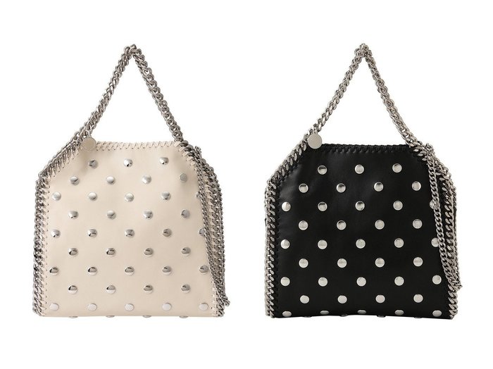 【STELLA McCARTNEY/ステラ マッカートニー】の【ELLE SHOP 15th×ELLE JAPON 35th限定】Falabella Mini スタッズ付き2wayトートバッグ&Falabella Mini スタッズ付き2wayトートバッグ 【バッグ・鞄 人気通販 コーディネート通販】おすすめ！人気、トレンド、レディースファッションの通販    おすすめ人気トレンドファッション通販アイテム 人気、トレンドファッション・服の通販 founy(ファニー) ファッション Fashion レディースファッション WOMEN バッグ Bag 2024年 2024 2024-2025秋冬・A/W Aw/Autumn/Winter/Fw/Fall/2024-2025 A/W・秋冬 Aw・Autumn/Winter・Fw・Fall-Winter ショルダー Shoulder スタッズ Studs スペシャル Special ハンド Hand ハンドバッグ Handbag パーティ Party ラグジュアリー Luxury エレガント 上品 Elegant 人気 Popularity |ID:crp329100000193918