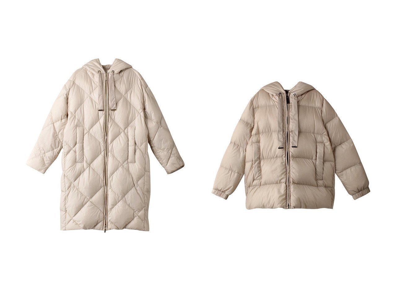 【Max Mara/マックスマーラ】の【Max Mara The Cube】TREFE ナイロン キルティング ダウンコート&【Max Mara The Cube】SEIA ポリエステル キルティング ダウンジャケット 【アウター 人気通販 コーディネート通販】おすすめ！人気、トレンド、レディースファッションの通販    おすすめ人気トレンドファッション通販アイテム インテリア・キッズ・メンズ・レディースファッション・服の通販 founy(ファニー) 　ファッション　Fashion　レディースファッション　WOMEN　アウター　Coat Outerwear　コート　Coats　ダウン　Down Coats And Jackets　ジャケット　Jackets　2024年　2024　2024-2025秋冬・A/W　Aw/Autumn/Winter/Fw/Fall/2024-2025　A/W・秋冬　Aw・Autumn/Winter・Fw・Fall-Winter　キルティング　Quilting　ダウン　Down　エレガント 上品　Elegant　軽量　Lightweight　クラシカル　Classical　ジャケット　Jacket　ブルー系　Blue　|ID:crp329100000193968