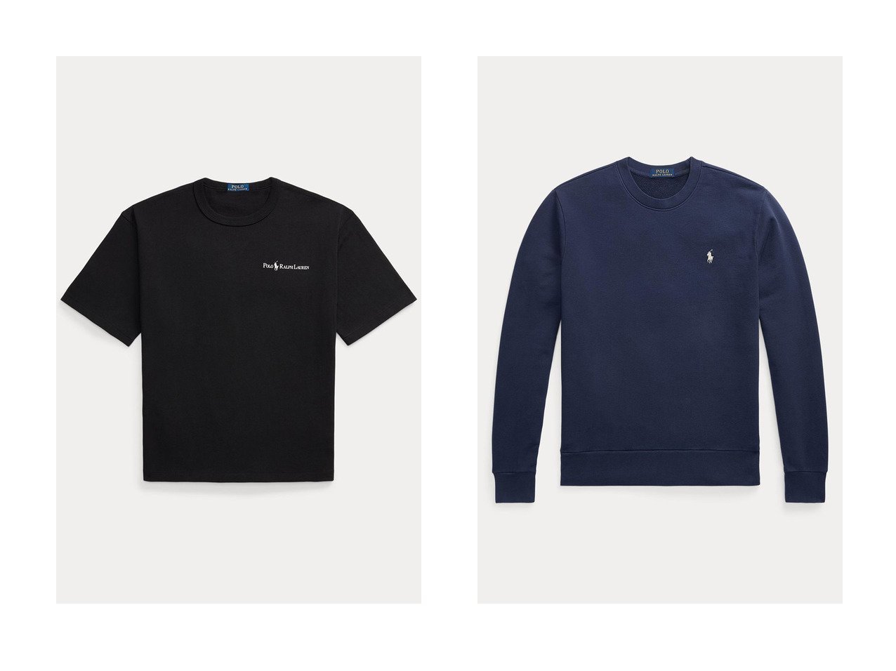 【RALPH LAUREN / MEN/ラルフローレン】の【MEN】【POLO RALPH LAUREN】リラックスド フィット ロゴ ジャージー Tシャツ&【MEN】【POLO RALPH LAUREN】ループバック テリー スウェットシャツ 【MEN】おすすめ！人気トレンド・男性、メンズ ファッションの通販    おすすめ人気トレンドファッション通販アイテム インテリア・キッズ・メンズ・レディースファッション・服の通販 founy(ファニー) 　ファッション　Fashion　メンズファッション　MEN　トップス・カットソー　Tops/Tshirt/Men　シャツ　Shirts　パーカ　Sweats　2024年　2024　2024-2025秋冬・A/W　Aw/Autumn/Winter/Fw/Fall/2024-2025　A/W・秋冬　Aw・Autumn/Winter・Fw・Fall-Winter　ショート　Short　ジャージー　Jersey　スリーブ　Sleeve　フィット　Fit　リラックス　Relax　インナー　Inner　フォルム　Form　ベーシック　Basic　ループ　Loop　ブラック系　Black　ホワイト系　White　ブルー系　Blue　|ID:crp329100000194014