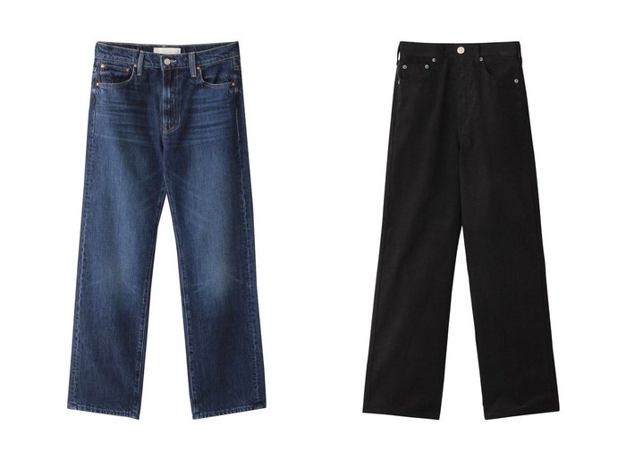 【NEEDBY heritage/ニードバイ ヘリテイジ】のLUNA ワイドストレートデニムパンツ&【MOTHER/マザー】の【SUPERIOR】THE DITCHER ZIP FLOOD クロップドデニム(DYT) 【パンツ 人気通販 コーディネート通販】おすすめ！人気、トレンド、レディースファッションの通販    おすすめ人気トレンドファッション通販アイテム 人気、トレンドファッション・服の通販 founy(ファニー) ファッション Fashion レディースファッション WOMEN パンツ Pants デニムパンツ Denim Pants 2024年 2024 2024-2025秋冬・A/W Aw/Autumn/Winter/Fw/Fall/2024-2025 A/W・秋冬 Aw・Autumn/Winter・Fw・Fall-Winter クロップド Cropped シンプル Simple ストレート Straight デニム Denim スタイリッシュ Stylish ワイド Wide 定番 Standard |ID:crp329100000194060