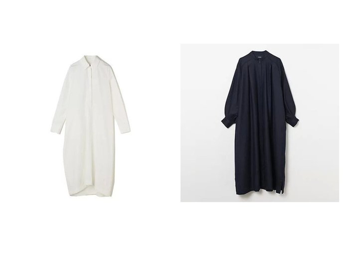 【JIL SANDER/ジル サンダー】のシャツドレス&【SINME/シンメ】のウールワンピースコート 【ワンピース、ドレス 人気通販 コーディネート通販】おすすめ！人気、トレンド、レディースファッションの通販    おすすめ人気トレンドファッション通販アイテム 人気、トレンドファッション・服の通販 founy(ファニー) ファッション Fashion レディースファッション WOMEN アウター Coat Outerwear コート Coats トップス・カットソー Tops/Tshirt シャツ/ブラウス Shirts/Blouses ワンピース Dress ドレス Party Dresses A/W・秋冬 Aw・Autumn/Winter・Fw・Fall-Winter スリット Slit ロング Long 洗える Washable 羽織 Haori ドレス Dress |ID:crp329100000194109