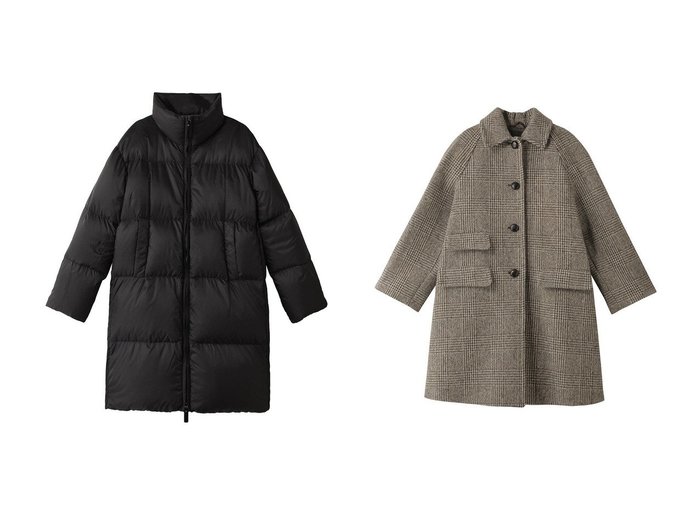 【Max Mara/マックスマーラ】の【Max Mara The Cube】SEIBI ポリエステル キルティング ダウンコート&【Weekend Max Mara】PITONE ヴァージンウールツイードコート 【アウター 人気通販 コーディネート通販】おすすめ！人気、トレンド、レディースファッションの通販    おすすめ人気トレンドファッション通販アイテム 人気、トレンドファッション・服の通販 founy(ファニー) ファッション Fashion レディースファッション WOMEN アウター Coat Outerwear コート Coats ダウン Down Coats And Jackets 2024年 2024 2024-2025秋冬・A/W Aw/Autumn/Winter/Fw/Fall/2024-2025 A/W・秋冬 Aw・Autumn/Winter・Fw・Fall-Winter キルティング Quilting ダウン Down リラックス Relax マニッシュ Mannish ロング Long エレガント 上品 Elegant |ID:crp329100000194166