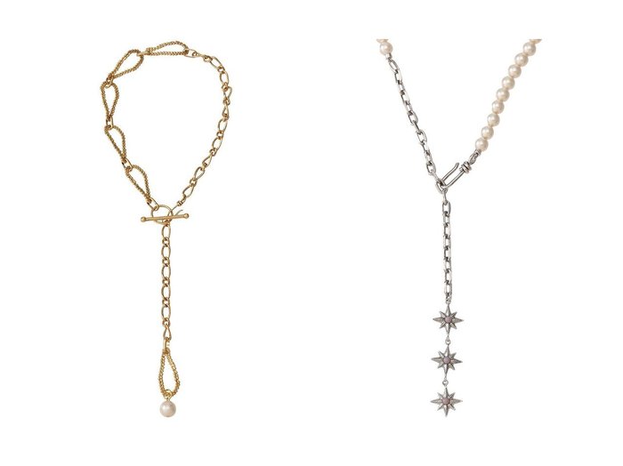 【ADER bijoux/アデル ビジュー】のCUTSTEEL twist chain 2way ラリエット&STAR pearl ラリエット 【アクセサリー、ジュエリー 人気通販 コーディネート通販】おすすめ！人気、トレンド、レディースファッションの通販    おすすめ人気トレンドファッション通販アイテム インテリア・キッズ・メンズ・レディースファッション・服の通販 founy(ファニー) https://founy.com/ ファッション Fashion レディースファッション WOMEN ジュエリー Jewelry ネックレス Necklaces 2024年 2024 2024-2025秋冬・A/W Aw/Autumn/Winter/Fw/Fall/2024-2025 A/W・秋冬 Aw・Autumn/Winter・Fw・Fall-Winter ネックレス Necklace エレガント 上品 Elegant |ID:crp329100000194266