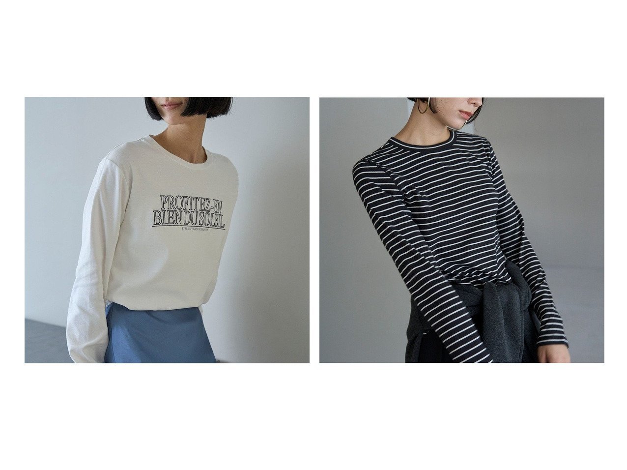 【UNFILO/アンフィーロ 自由区】の【抗菌防臭/洗える】ロゴ刺繍 Tシャツ&【洗える】コットンカシミヤ クルーネックカットソー 【トップス、カットソー 人気通販 コーディネート通販】おすすめ！人気、トレンド、レディースファッションの通販    おすすめ人気トレンドファッション通販アイテム インテリア・キッズ・メンズ・レディースファッション・服の通販 founy(ファニー) 　ファッション　Fashion　レディースファッション　WOMEN　トップス・カットソー　Tops/Tshirt　シャツ/ブラウス　Shirts/Blouses　ロング / Tシャツ　T-Shirts　カットソー　Cut and Sewn　洗える　Washable　カットソー　Cut And Sew　コンビ　Combination　抗菌　Antibacterial　シンプル　Simple　スリット　Slit　なめらか　Smooth　プリント　Print　A/W・秋冬　Aw・Autumn/Winter・Fw・Fall-Winter　NEW・新作・新着・新入荷　New Arrivals　ブラック系　Black　ブルー系　Blue　グレー系　Gray　ベージュ系　Beige　|ID:crp329100000194569