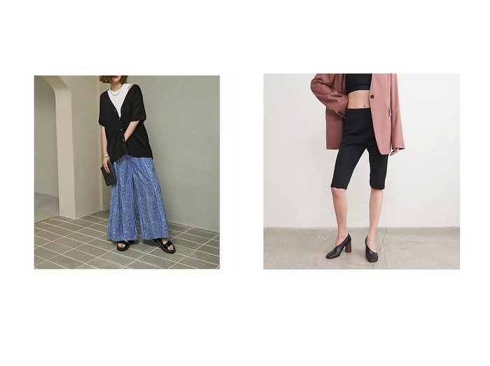 【STYLE DELI/スタイルデリ】のデザインストライプ柄リラックスパンツ&【UNITED ARROWS/ユナイテッドアローズ】のポリエステル ニット ハーフパンツ 【パンツ 人気通販 コーディネート通販】おすすめ！人気、トレンド、レディースファッションの通販    おすすめ人気トレンドファッション通販アイテム 人気、トレンドファッション・服の通販 founy(ファニー) 　ファッション　Fashion　レディースファッション　WOMEN　パンツ　Pants　ハーフ / ショートパンツ　Short Pants　春　Spring　秋　Autumn/Fall　サテン　Satin　スウェット　Sweat　ストライプ　Stripe　スリット　Slit　ペチコート　Petticoat　ポケット　Pocket　リゾート　Resort　リボン　Ribbon　リラックス　Relax　ループ　Loop　ワイド　Wide　S/S・春夏　Ss・Spring/Summer　夏　Summer　スポーティ　Sporty　チュニック　Tunic　チュール　Tulle　ハーフ　Half　フィット　Fit　|ID:crp329100000194661