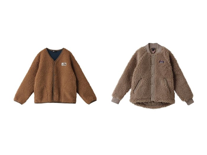 【patagonia / KIDS/パタゴニア】の【KIDS】レトロXボマージャケット&【THE NORTH FACE / KIDS/ザ ノース フェイス】の【KIDS】カドルフリースカーディガン 【KIDS】子供服のおすすめ！人気トレンド・キッズファッションの通販    おすすめ人気トレンドファッション通販アイテム 人気、トレンドファッション・服の通販 founy(ファニー) 　ファッション　Fashion　キッズファッション　KIDS　アウター　Coat Outerwear /Kids　A/W・秋冬　Aw・Autumn/Winter・Fw・Fall-Winter　なめらか　Smooth　ボンディング　Bonding　NEW・新作・新着・新入荷　New Arrivals　|ID:crp329100000194701