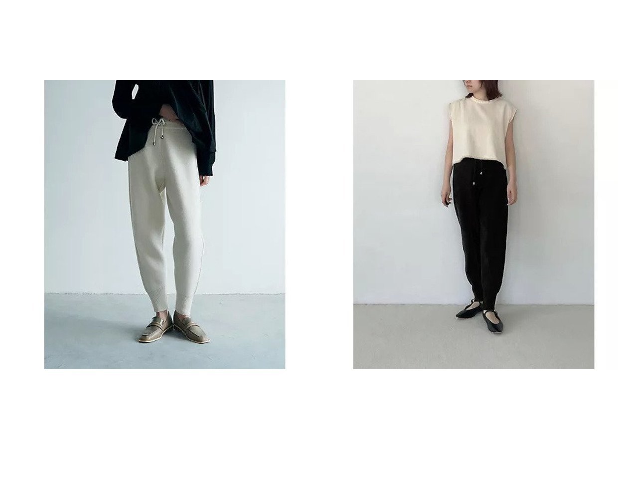 【marjour/マージュール】のKNIT JOGGER PANTS 【パンツ 人気通販 コーディネート通販】おすすめ！人気、トレンド、レディースファッションの通販   MEN】おすすめ！人気トレンド・男性、メンズファッションの通販    おすすめ人気トレンドファッション通販アイテム インテリア・キッズ・メンズ・レディースファッション・服の通販 founy(ファニー) 　ファッション　Fashion　レディースファッション　WOMEN　パンツ　Pants　シンプル　Simple　スウェット　Sweat　ストレッチ　Stretch　ワイド　Wide　冬　Winter　イエロー系　Yellow　ブラック系　Black　|ID:crp329100000194805