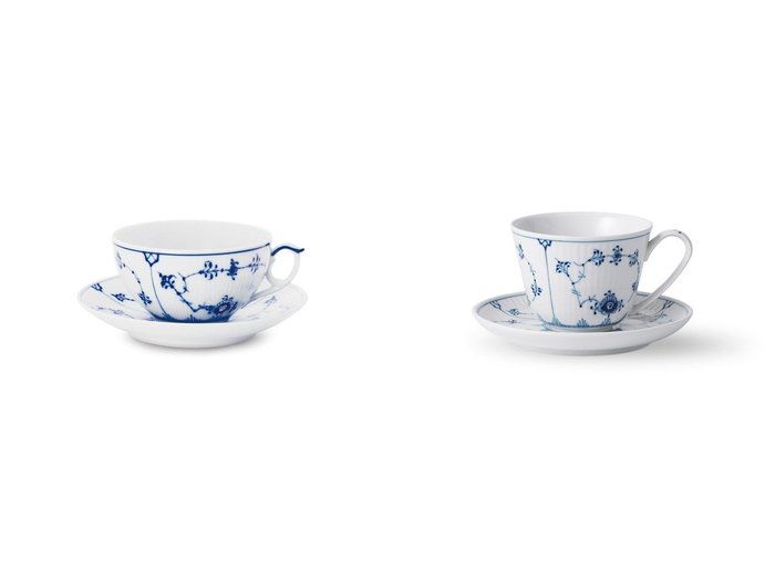 【Royal Copenhagen/ロイヤル コペンハーゲン】のBlue Fluted Plain Tea Cup & ブルーフルーテッド プレイン ティーカップ & ソーサー&Blue Fluted Plain Cup & ブルーフルーテッド プレイン カップ & ソーサー 【FURNITURE】おすすめ！人気、インテリア雑貨、家具の通販  おすすめ人気トレンドファッション通販アイテム 人気、トレンドファッション・服の通販 founy(ファニー) 　送料無料　Free Shipping　エレガント 上品　Elegant　クラシック　Classic　コレクション　Collection　シンプル　Simple　テーブル　Table　ハンド　Hand　フォルム　Form　モチーフ　Motif　|ID:crp329100000194943