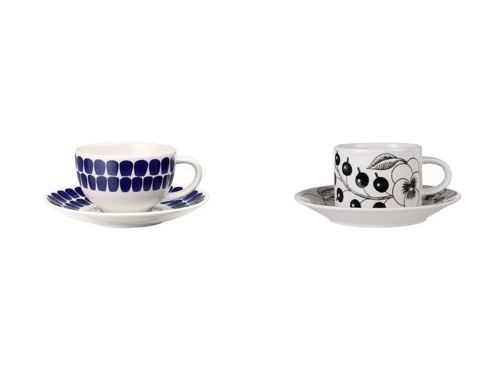 【ARABIA/アラビア】のParatiisi Tea Cup & パラティッシ ティーカップ & ソーサー(ブラック)&24h TUOKIO Cup & 24h トゥオキオ カップ & ソーサー 【FURNITURE】おすすめ！人気、インテリア雑貨、家具の通販  おすすめ人気トレンドファッション通販アイテム 人気、トレンドファッション・服の通販 founy(ファニー) シェイプ Shape テーブル Table ドット Dot クラシック Classic 皿 Dish プレート Plate |ID:crp329100000194955