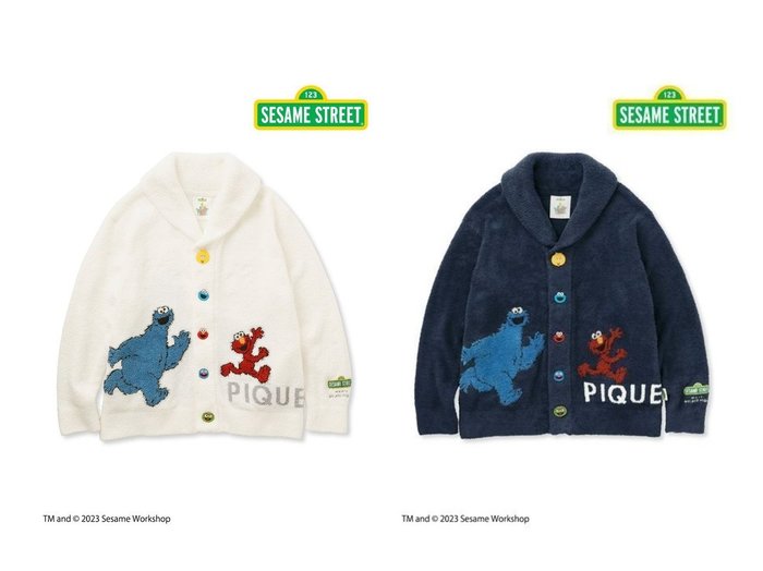 【gelato pique/ジェラート ピケ】の【SESAME STREET】【UNISEX】ジャガードショールカーディガン 【 人気通販 コーディネート通販】おすすめ！人気、トレンド、レディースファッションの通販    おすすめ人気トレンドファッション通販アイテム 人気、トレンドファッション・服の通販 founy(ファニー) ファッション Fashion レディースファッション WOMEN トップス・カットソー Tops/Tshirt カーディガン Cardigans ユニセックス Unisex おすすめ Recommend カラフル Colorful カーディガン Cardigan キャラクター Character コラボ Collaboration ショール Shawl スペシャル Special パジャマ Pajamas ホリデーシーズン Holiday ロング Long |ID:crp329100000195129