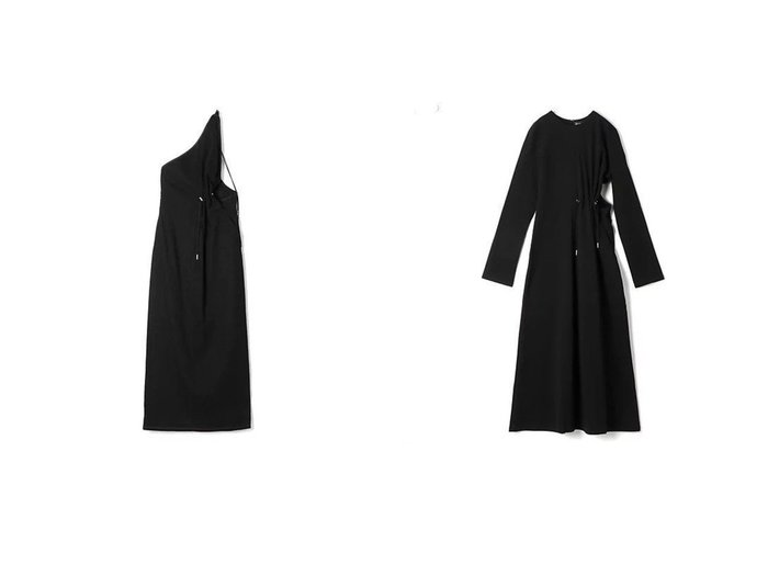 【PHOTOCOPIEU/フォトコピュー】のDRAWSTRING DRESS&ONE-SHOULDER DRAWSTRING DRESS 【ワンピース、ドレス 人気通販 コーディネート通販】おすすめ！人気、トレンド、レディースファッションの通販    おすすめ人気トレンドファッション通販アイテム インテリア・キッズ・メンズ・レディースファッション・服の通販 founy(ファニー) https://founy.com/ ファッション Fashion レディースファッション WOMEN ワンピース Dress ドレス Party Dresses 2024年 2024 2024-2025秋冬・A/W Aw/Autumn/Winter/Fw/Fall/2024-2025 ショルダー Shoulder ストレッチ Stretch デニム Denim ドローストリング Drawstring 洗える Washable |ID:crp329100000195149