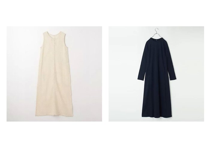 【Demi-Luxe BEAMS/デミルクス ビームス】の【洗える】スーパーシンプルドレス.M&【green label relaxing / UNITED ARROWS/グリーンレーベル リラクシング / ユナイテッドアローズ】のメッシュ レイヤード ワンピース 【ワンピース、ドレス 人気通販 コーディネート通販】おすすめ！人気、トレンド、レディースファッションの通販    おすすめ人気トレンドファッション通販アイテム 人気、トレンドファッション・服の通販 founy(ファニー) 　ファッション　Fashion　レディースファッション　WOMEN　ワンピース　Dress　ドレス　Party Dresses　インナー　Inner　秋　Autumn/Fall　スリット　Slit　デニム　Denim　メッシュ　Mesh　ロング　Long　おすすめ　Recommend　夏　Summer　エレガント 上品　Elegant　オケージョン　Occasion　ショルダー　Shoulder　シンプル　Simple　ドレス　Dress　ドレープ　Drape　別注　Special Order　定番　Standard　洗える　Washable　|ID:crp329100000195151