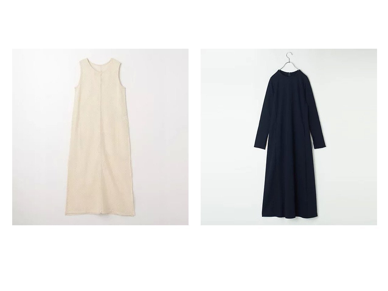 【Demi-Luxe BEAMS/デミルクス ビームス】の【洗える】スーパーシンプルドレス.M&【green label relaxing / UNITED ARROWS/グリーンレーベル リラクシング / ユナイテッドアローズ】のメッシュ レイヤード ワンピース 【ワンピース、ドレス 人気通販 コーディネート通販】おすすめ！人気、トレンド、レディースファッションの通販    おすすめ人気トレンドファッション通販アイテム インテリア・キッズ・メンズ・レディースファッション・服の通販 founy(ファニー) 　ファッション　Fashion　レディースファッション　WOMEN　ワンピース　Dress　ドレス　Party Dresses　インナー　Inner　秋　Autumn/Fall　スリット　Slit　デニム　Denim　メッシュ　Mesh　ロング　Long　おすすめ　Recommend　夏　Summer　エレガント 上品　Elegant　オケージョン　Occasion　ショルダー　Shoulder　シンプル　Simple　ドレス　Dress　ドレープ　Drape　別注　Special Order　定番　Standard　洗える　Washable　ブラック系　Black　ホワイト系　White　ブルー系　Blue　|ID:crp329100000195151