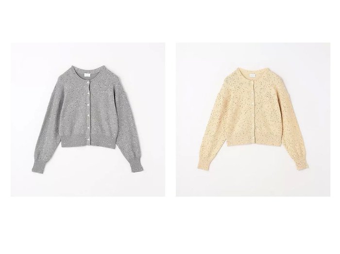 【green label relaxing / UNITED ARROWS/グリーンレーベル リラクシング / ユナイテッドアローズ】のスパンコール カーディガン グレー&スパンコール カーディガン ベージュ 【トップス、カットソー 人気通販 コーディネート通販】おすすめ！人気、トレンド、レディースファッションの通販    おすすめ人気トレンドファッション通販アイテム 人気、トレンドファッション・服の通販 founy(ファニー) 　ファッション　Fashion　レディースファッション　WOMEN　トップス・カットソー　Tops/Tshirt　カーディガン　Cardigans　秋　Autumn/Fall　カーディガン　Cardigan　コンパクト　Compact　スパンコール　Sequins　トレンド　Trend　ベスト　Vest　ベーシック　Basic　ボトム　Bottom　ミックス　Mix　ルーズ　Loose　冬　Winter　おすすめ　Recommend　|ID:crp329100000195172