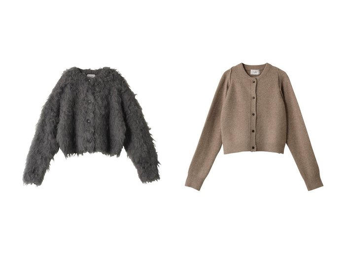 【CLANE/クラネ】のSHAGGY SHORT KNIT CARDIGAN ニット/セーター&ARRANGE KNIT TOPS ニット/セーター 【トップス、カットソー 人気通販 コーディネート通販】おすすめ！人気、トレンド、レディースファッションの通販   おすすめ人気トレンドファッション通販アイテム インテリア・キッズ・メンズ・レディースファッション・服の通販 founy(ファニー) https://founy.com/ ファッション Fashion レディースファッション WOMEN トップス・カットソー Tops/Tshirt ニット Knit Tops プルオーバー Pullover カーディガン Cardigans コンパクト Compact セーター Sweater ベスト Vest NEW・新作・新着・新入荷 New Arrivals |ID:crp329100000195280