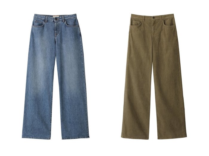 【THE ROW/ザ ロウ】のEGLITTA PANT&EGLITTA JEANS 【パンツ 人気通販 コーディネート通販】おすすめ！人気、トレンド、レディースファッションの通販   おすすめ人気トレンドファッション通販アイテム 人気、トレンドファッション・服の通販 founy(ファニー) 　ファッション　Fashion　レディースファッション　WOMEN　パンツ　Pants　デニムパンツ　Denim Pants　ウォッシュ　Wash　ジーンズ　Jeans　デニム　Denim　ベーシック　Basic　ワイド　Wide　定番　Standard　NEW・新作・新着・新入荷　New Arrivals　|ID:crp329100000195300