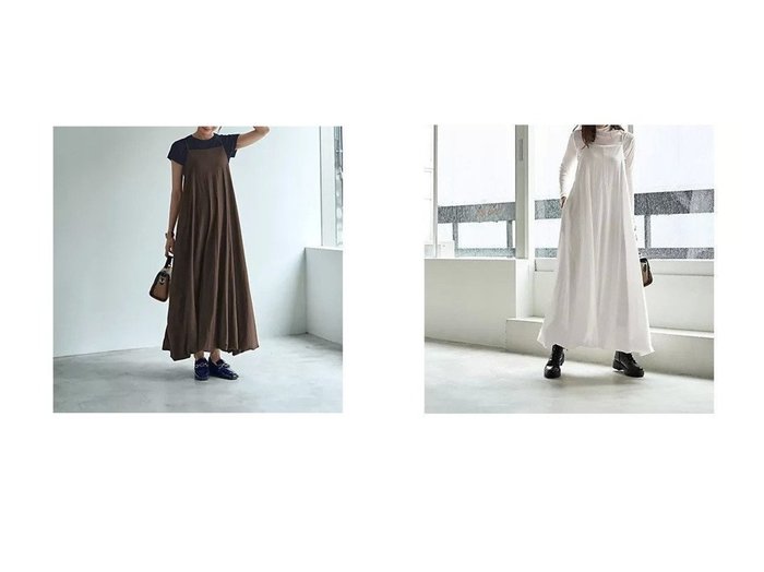 【STYLE DELI/スタイルデリ】の【LUXE】クロスキャミバルーンワンピース 【ワンピース、ドレス 人気通販 コーディネート通販】おすすめ！人気、トレンド、レディースファッションの通販  おすすめ人気トレンドファッション通販アイテム インテリア・キッズ・メンズ・レディースファッション・服の通販 founy(ファニー) https://founy.com/ ファッション Fashion レディースファッション WOMEN ワンピース Dress カットソー Cut And Sew 軽量 Lightweight スリット Slit タンク Tank タートル Turtle チューブ Tube 長袖 Long Sleeve バルーン Balloon ポケット Pocket 半袖 Short Sleeve ラップ Wrap リゾート Resort ループ Loop 冬 Winter 夏 Summer |ID:crp329100000195448