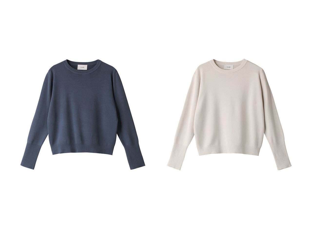 【CLANE/クラネ】のBASIC COMPACT KNIT ニット/セーター 【トップス、カットソー 人気通販 コーディネート通販】おすすめ！人気、トレンド、レディースファッションの通販  おすすめ人気トレンドファッション通販アイテム インテリア・キッズ・メンズ・レディースファッション・服の通販 founy(ファニー) 　ファッション　Fashion　レディースファッション　WOMEN　トップス・カットソー　Tops/Tshirt　ニット　Knit Tops　プルオーバー　Pullover　おすすめ　Recommend　インナー　Inner　コンパクト　Compact　ジャケット　Jacket　セーター　Sweater　ベーシック　Basic　ボトム　Bottom　NEW・新作・新着・新入荷　New Arrivals　イエロー系　Yellow　ブルー系　Blue　ブラック系　Black　|ID:crp329100000195467