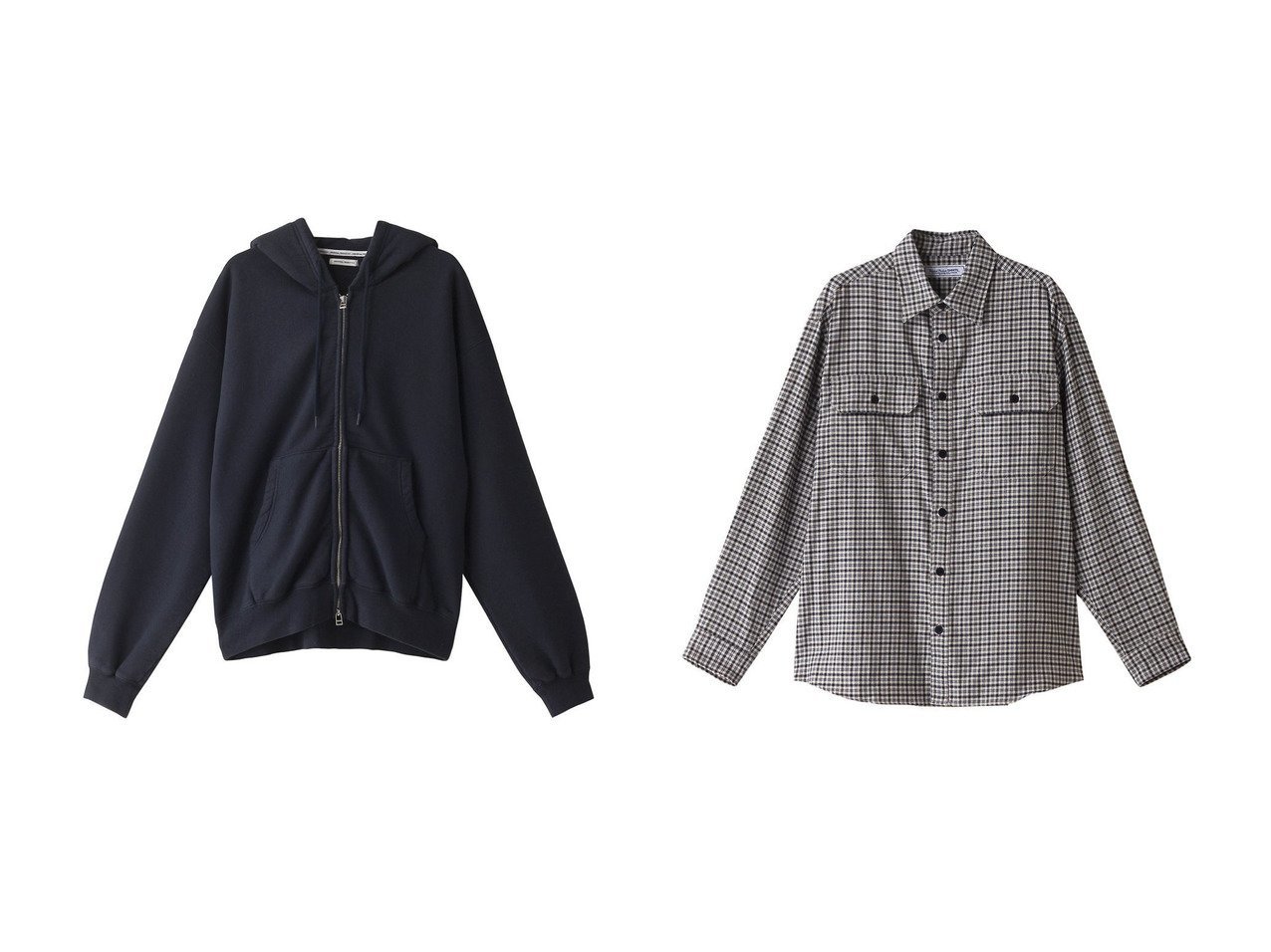 【UNIVERSAL PRODUCTS / MEN/ユニバーサルプロダクツ】の【MEN】JUMBERCA ZIP UP HOODIE フーディ&【MEN】S WORK SHIRTS シャツ 【MEN】おすすめ！人気トレンド・男性、メンズファッションの通販  おすすめ人気トレンドファッション通販アイテム インテリア・キッズ・メンズ・レディースファッション・服の通販 founy(ファニー) 　ファッション　Fashion　メンズファッション　MEN　トップス・カットソー　Tops/Tshirt/Men　パーカ　Sweats　シャツ　Shirts　シンプル　Simple　ベーシック　Basic　定番　Standard　NEW・新作・新着・新入荷　New Arrivals　ブルー系　Blue　ブラック系　Black　|ID:crp329100000195488