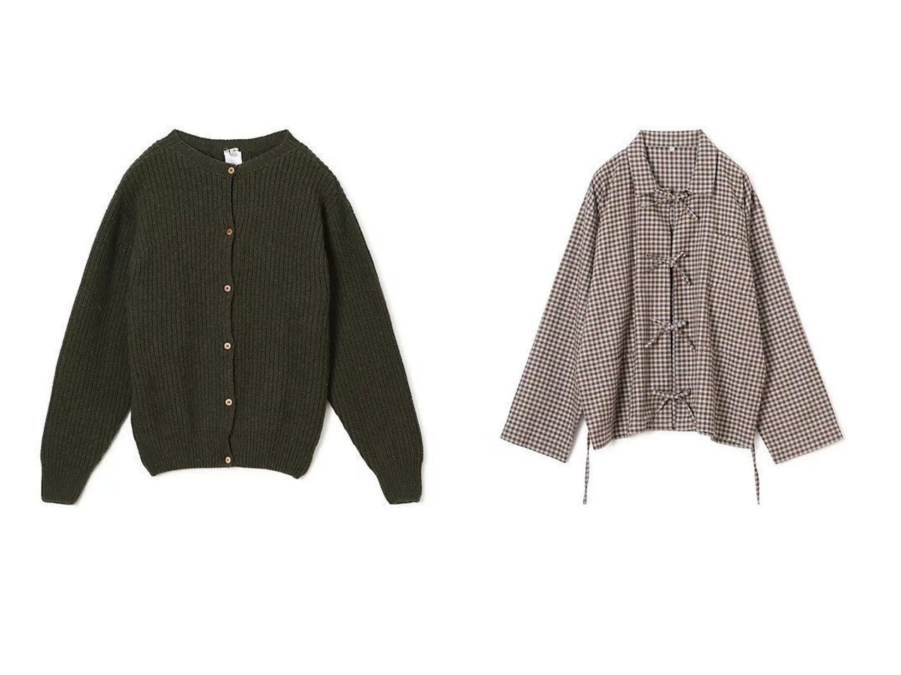 【Baserange/ベースレンジ】のLIMBER SHIRT&MEA CARDIGAN 【トップス、カットソー 人気通販 コーディネート通販】おすすめ！人気、トレンド、レディースファッションの通販    おすすめ人気トレンドファッション通販アイテム インテリア・キッズ・メンズ・レディースファッション・服の通販 founy(ファニー) 　ファッション　Fashion　レディースファッション　WOMEN　トップス・カットソー　Tops/Tshirt　カーディガン　Cardigans　シャツ/ブラウス　Shirts/Blouses　2024年　2024　2024-2025秋冬・A/W　Aw/Autumn/Winter/Fw/Fall/2024-2025　ウッド　Wood　バランス　Balance　洗える　Washable　ブラウン系　Brown　|ID:crp329100000195728