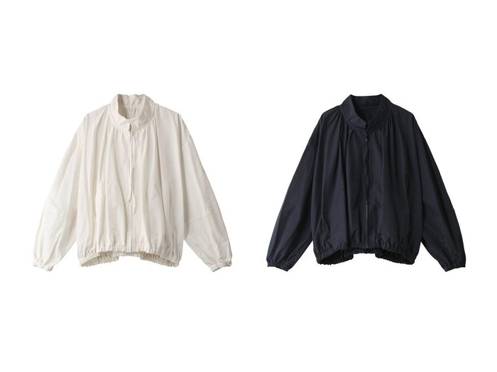 【MIDIUMISOLID/ミディウミソリッド】のNY spindle gather blouson ブルゾン 【アウター 人気通販 コーディネート通販】おすすめ！人気、トレンド、レディースファッションの通販  おすすめ人気トレンドファッション通販アイテム インテリア・キッズ・メンズ・レディースファッション・服の通販 founy(ファニー) https://founy.com/ ファッション Fashion レディースファッション WOMEN アウター Coat Outerwear ジャケット Jackets ブルゾン Blouson/Jackets シンプル Simple ジャケット Jacket スリット Slit トレンド Trend バルーン Balloon ブルゾン Blouson NEW・新作・新着・新入荷 New Arrivals |ID:crp329100000195887