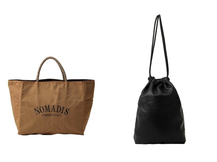 【PARROTT CANVAS/パロットキャンバス】のPU レザーポーチ&【1er Arrondissement/プルミエ アロンディスモン】の【NOMADIS】SAC2 W トートバッグ 【バッグ・鞄 人気通販 コーディネート通販】おすすめ！人気、トレンド、レディースファッションの通販  おすすめ人気トレンドファッション通販アイテム 人気、トレンドファッション・服の通販 founy(ファニー) 　ファッション　Fashion　レディースファッション　WOMEN　バッグ　Bag　ポーチ　Pouches　アウトドア　Outdoor　フォルム　Form　リバーシブル　Reversible　ワーク　Work　NEW・新作・新着・新入荷　New Arrivals　旅行　Travel　シンプル　Simple　スマート　Smart　ポーチ　Pouch　ラップ　Wrap　エレガント 上品　Elegant　財布　Wallet　|ID:crp329100000196083