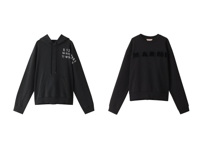 【MARNI / MEN/マルニ】の【MEN】ロゴスウェットシャツ&【MM6 Maison Margiela / MEN/エムエムシックス メゾンマルジェラ】の【MEN】Numeric logo フーディー スウェット トップス 【MEN】おすすめ！人気トレンド・男性、メンズファッションの通販 おすすめ人気トレンドファッション通販アイテム インテリア・キッズ・メンズ・レディースファッション・服の通販 founy(ファニー) https://founy.com/ ファッション Fashion メンズファッション MEN トップス・カットソー Tops/Tshirt/Men パーカ Sweats シャツ Shirts スウェット Sweat モチーフ Motif NEW・新作・新着・新入荷 New Arrivals |ID:crp329100000196117