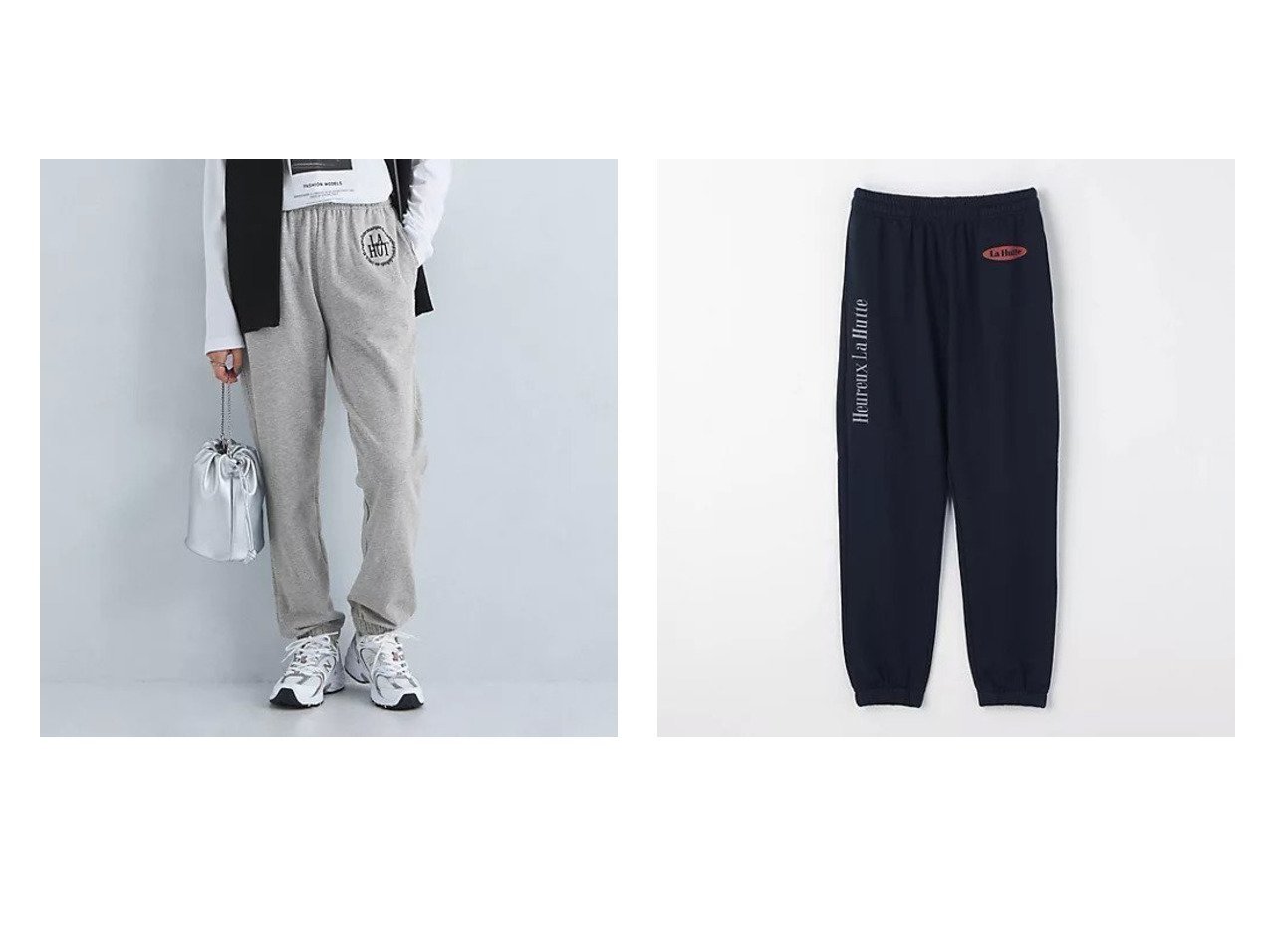 【green label relaxing / UNITED ARROWS/グリーンレーベル リラクシング / ユナイテッドアローズ】の【別注】スウェット パンツ 【パンツ 人気通販 コーディネート通販】おすすめ！人気、トレンド、レディースファッションの通販   おすすめ人気トレンドファッション通販アイテム インテリア・キッズ・メンズ・レディースファッション・服の通販 founy(ファニー) 　ファッション　Fashion　レディースファッション　WOMEN　パンツ　Pants　アウトドア　Outdoor　秋　Autumn/Fall　カットソー　Cut And Sew　スウェット　Sweat　トレーナー　Trainer　フランス　France　プリント　Print　別注　Special Order　冬　Winter　おすすめ　Recommend　ブルー系　Blue　グレー系　Gray　|ID:crp329100000196194