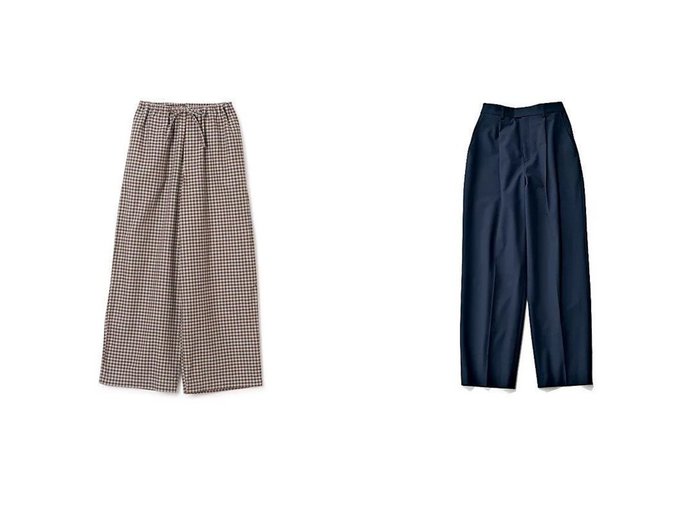 【Baserange/ベースレンジ】のLIMBER PANTS&【M7days/エムセブンデイズ】の【徳原文子さんコラボ】タックパンツ 【パンツ 人気通販 コーディネート通販】おすすめ！人気、トレンド、レディースファッションの通販   おすすめ人気トレンドファッション通販アイテム 人気、トレンドファッション・服の通販 founy(ファニー) 　ファッション　Fashion　レディースファッション　WOMEN　パンツ　Pants　2024年　2024　2024-2025秋冬・A/W　Aw/Autumn/Winter/Fw/Fall/2024-2025　おすすめ　Recommend　セットアップ　Set Up　パジャマ　Pajamas　リラックス　Relax　ルーズ　Loose　洗える　Washable　|ID:crp329100000196195