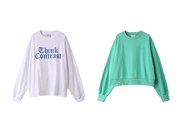 【PARROTT CANVAS/パロットキャンバス】のThink contrast ロングスリーブTシャツ&PC Peace ロゴクルーネックスウェット 【トップス、カットソー 人気通販 コーディネート通販】おすすめ！人気、トレンド、レディースファッションの通販   おすすめ人気トレンドファッション通販アイテム インテリア・キッズ・メンズ・レディースファッション・服の通販 founy(ファニー) https://founy.com/ ファッション Fashion レディースファッション WOMEN トップス・カットソー Tops/Tshirt シャツ/ブラウス Shirts/Blouses パーカ Sweats ロング / Tシャツ T-Shirts スウェット Sweat カットソー Cut and Sewn A/W・秋冬 Aw・Autumn/Winter・Fw・Fall-Winter スウェット Sweat プリント Print NEW・新作・新着・新入荷 New Arrivals |ID:crp329100000196254