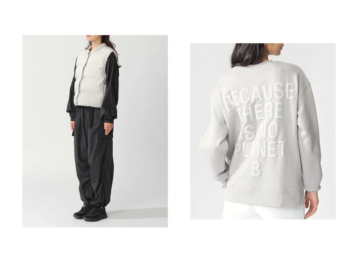 【ECOALF/エコアルフ】のACT LReナイロン ブラウス 【日本限定】&STORM BECAUSE スウェット STORMALF SWEATSHIRT WOMAN 【トップス、カットソー 人気通販 コーディネート通販】おすすめ！人気、トレンド、レディースファッションの通販   おすすめ人気トレンドファッション通販アイテム インテリア・キッズ・メンズ・レディースファッション・服の通販 founy(ファニー) https://founy.com/ ファッション Fashion レディースファッション WOMEN トップス・カットソー Tops/Tshirt シャツ/ブラウス Shirts/Blouses パーカ Sweats ロング / Tシャツ T-Shirts スウェット Sweat カットソー Cut and Sewn コレクション Collection スウェット Sweat プリント Print NEW・新作・新着・新入荷 New Arrivals おすすめ Recommend ギャザー Gather ショート Short スタイリッシュ Stylish スピンドル Spindle スポーツ Sports スリーブ Sleeve セットアップ Set Up トレンド Trend ボトム Bottom モダン Modern リラックス Relax ロング Long ワッシャー Washer 軽量 Lightweight |ID:crp329100000196395