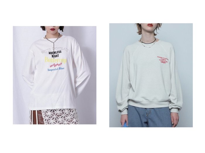 【ROSE BUD/ローズバッド】のロゴプリントロングTシャツ&ヴィンテージライクロゴスウェット 【トップス、カットソー 人気通販 コーディネート通販】おすすめ！人気、トレンド、レディースファッションの通販   おすすめ人気トレンドファッション通販アイテム インテリア・キッズ・メンズ・レディースファッション・服の通販 founy(ファニー) https://founy.com/ ファッション Fashion レディースファッション WOMEN トップス・カットソー Tops/Tshirt シャツ/ブラウス Shirts/Blouses ロング / Tシャツ T-Shirts カットソー Cut and Sewn パーカ Sweats スウェット Sweat カラフル Colorful カーディガン Cardigan グラフィック Graphic シンプル Simple スリーブ Sleeve プリント Print ロング Long NEW・新作・新着・新入荷 New Arrivals |ID:crp329100000196439