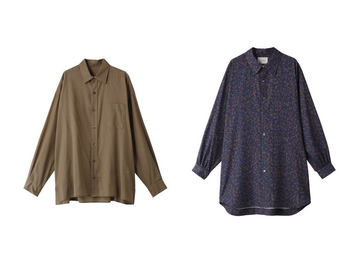 【MIDIUMISOLID/ミディウミソリッド】のH shirts シャツ&sheer big shirt シャツ 【トップス、カットソー 人気通販 コーディネート通販】おすすめ！人気、トレンド、レディースファッションの通販   おすすめ人気トレンドファッション通販アイテム 人気、トレンドファッション・服の通販 founy(ファニー) ファッション Fashion レディースファッション WOMEN トップス・カットソー Tops/Tshirt シャツ/ブラウス Shirts/Blouses シアー Sheer スリーブ Sleeve ビッグ Big ベーシック Basic ロング Long 人気 Popularity NEW・新作・新着・新入荷 New Arrivals 羽織 Haori おすすめ Recommend プリント Print エレガント 上品 Elegant |ID:crp329100000196466