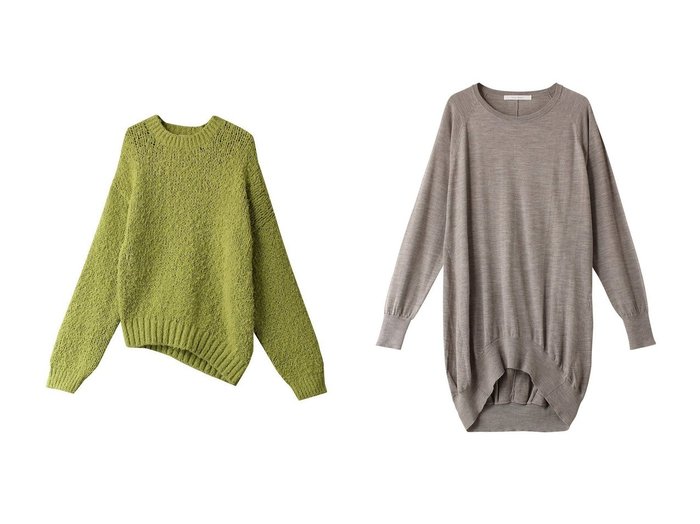 【PLAIN PEOPLE/プレインピープル】の【ESLOW】FUR COTTON CREWNECK PULLOVER&ニット 【トップス、カットソー 人気通販 コーディネート通販】おすすめ！人気、トレンド、レディースファッションの通販   おすすめ人気トレンドファッション通販アイテム インテリア・キッズ・メンズ・レディースファッション・服の通販 founy(ファニー) https://founy.com/ ファッション Fashion レディースファッション WOMEN トップス・カットソー Tops/Tshirt ニット Knit Tops プルオーバー Pullover NEW・新作・新着・新入荷 New Arrivals |ID:crp329100000196471