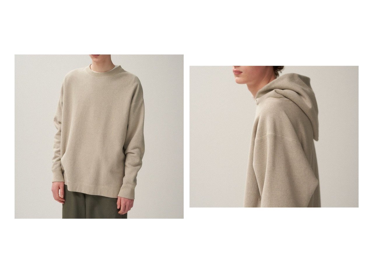 【ATON/エイトン】のNATURAL DYED URAKE オーバーサイズスウェット - UNISEX&NATURAL DYED URAKE フーディー - UNISEX 【トップス、カットソー 人気通販 コーディネート通販】おすすめ！人気、トレンド、レディースファッションの通販   おすすめ人気トレンドファッション通販アイテム インテリア・キッズ・メンズ・レディースファッション・服の通販 founy(ファニー) 　ファッション　Fashion　レディースファッション　WOMEN　トップス・カットソー　Tops/Tshirt　パーカ　Sweats　スウェット　Sweat　ヴィンテージ　Vintage　ジャージ　Jersey　スウェット　Sweat　トライアングル　Triangle　トレーナー　Trainer　定番　Standard　ベルベット　Velvet　ユニセックス　Unisex　A/W・秋冬　Aw・Autumn/Winter・Fw・Fall-Winter　S/S・春夏　Ss・Spring/Summer　NEW・新作・新着・新入荷　New Arrivals　夏　Summer　ベージュ系　Beige　|ID:crp329100000196559