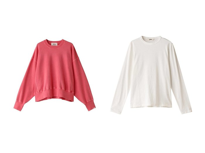 【Oblada/オブラダ】のコンパクトロングTシャツ&FADE ROBIN スウェット トップス 【トップス、カットソー 人気通販 コーディネート通販】おすすめ！人気、トレンド、レディースファッションの通販   おすすめ人気トレンドファッション通販アイテム インテリア・キッズ・メンズ・レディースファッション・服の通販 founy(ファニー) https://founy.com/ ファッション Fashion レディースファッション WOMEN トップス・カットソー Tops/Tshirt シャツ/ブラウス Shirts/Blouses ロング / Tシャツ T-Shirts カットソー Cut and Sewn パーカ Sweats スウェット Sweat インナー Inner コンパクト Compact シンプル Simple スリーブ Sleeve ベーシック Basic ロング Long 定番 Standard NEW・新作・新着・新入荷 New Arrivals |ID:crp329100000196672