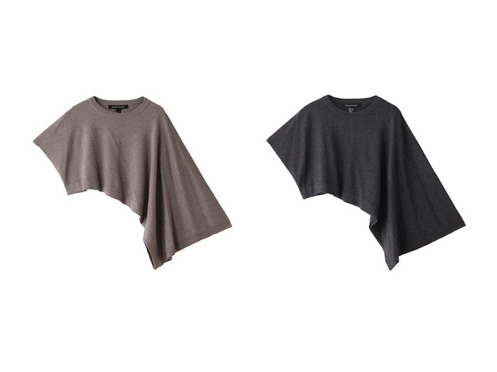 【mizuiro ind/ミズイロ インド】のasymmetry poncho vest ベスト 【トップス、カットソー 人気通販 コーディネート通販】おすすめ！人気、トレンド、レディースファッションの通販   おすすめ人気トレンドファッション通販アイテム インテリア・キッズ・メンズ・レディースファッション・服の通販 founy(ファニー) https://founy.com/ ファッション Fashion レディースファッション WOMEN トップス・カットソー Tops/Tshirt ニット Knit Tops ベスト/ジレ Gilets/Vests プルオーバー Pullover ベスト Vest ポンチョ Poncho NEW・新作・新着・新入荷 New Arrivals |ID:crp329100000196696