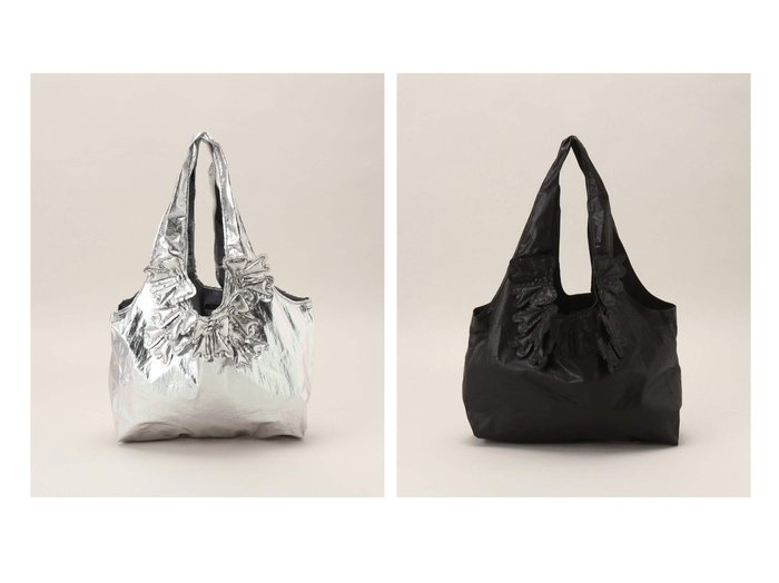 【IENA/イエナ】のラドロー ribbon tote トートバッグ LD24-BG013-14 【人気通販 コーディネート通販】おすすめ！人気、トレンド、レディースファッションの通販   おすすめ人気トレンドファッション通販アイテム 人気、トレンドファッション・服の通販 founy(ファニー) 　ファッション　Fashion　レディースファッション　WOMEN　バッグ　Bag　シルバー　Silver　ハンド　Hand　フェミニン　Feminine　ベーシック　Basic　人気　Popularity　|ID:crp329100000196767