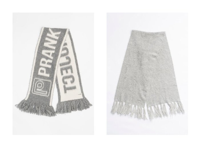 【PRANK PROJECT/プランク プロジェクト】のロゴフリンジマフラー Logo Fringe Muffler&シャギーストール Shaggy Stole 【人気通販 コーディネート通販】おすすめ！人気、トレンド、レディースファッションの通販   おすすめ人気トレンドファッション通販アイテム インテリア・キッズ・メンズ・レディースファッション・服の通販 founy(ファニー) https://founy.com/ ファッション Fashion レディースファッション WOMEN ストール Scarves マフラー Mufflers ストール Stall マフラー Scarf NEW・新作・新着・新入荷 New Arrivals |ID:crp329100000196793