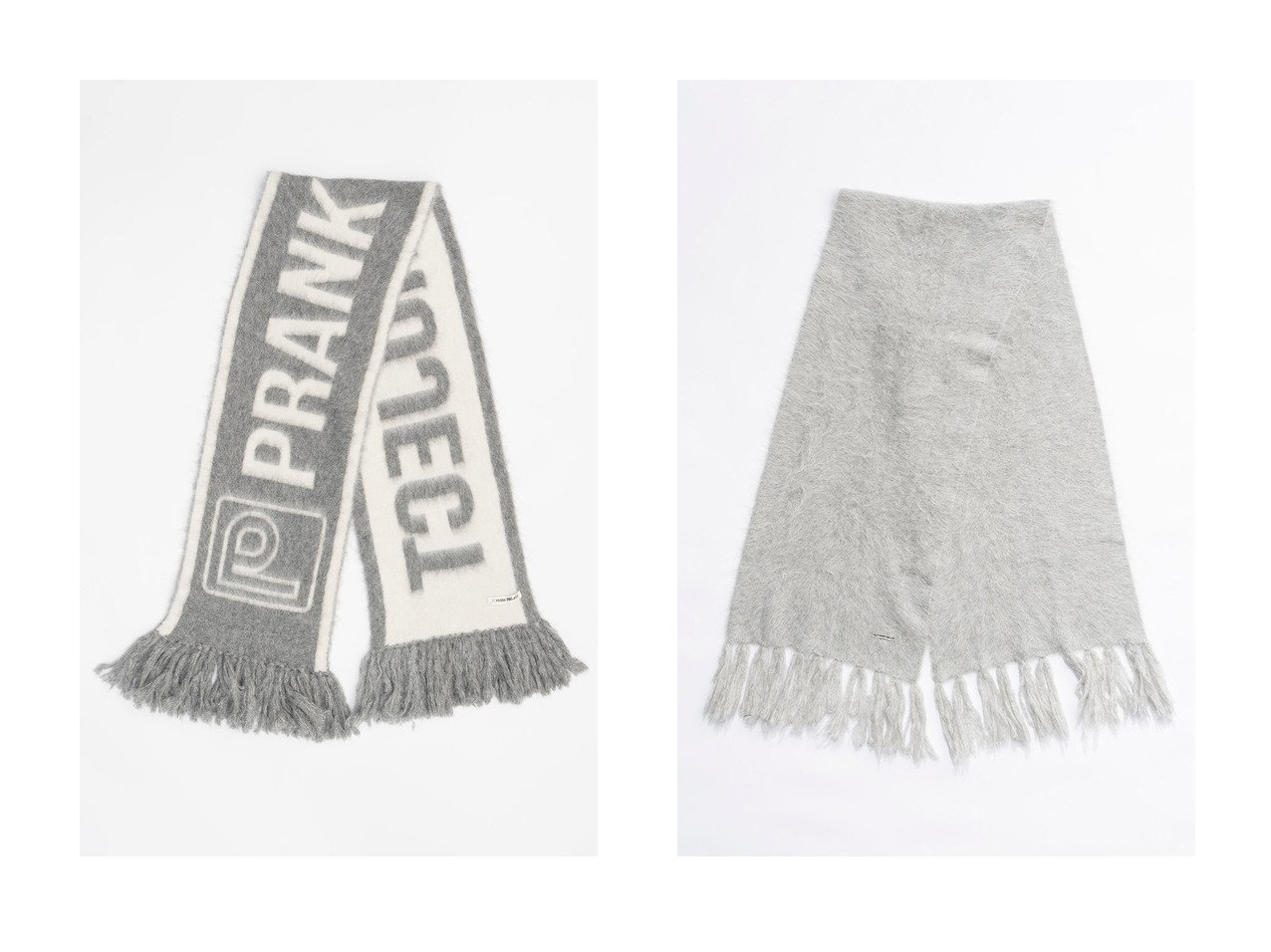 【PRANK PROJECT/プランク プロジェクト】のロゴフリンジマフラー Logo Fringe Muffler&シャギーストール Shaggy Stole 【人気通販 コーディネート通販】おすすめ！人気、トレンド、レディースファッションの通販   おすすめ人気トレンドファッション通販アイテム インテリア・キッズ・メンズ・レディースファッション・服の通販 founy(ファニー) 　ファッション　Fashion　レディースファッション　WOMEN　ストール　Scarves　マフラー　Mufflers　ストール　Stall　マフラー　Scarf　NEW・新作・新着・新入荷　New Arrivals　グレー系　Gray　ベージュ系　Beige　ブラック系　Black　|ID:crp329100000196793