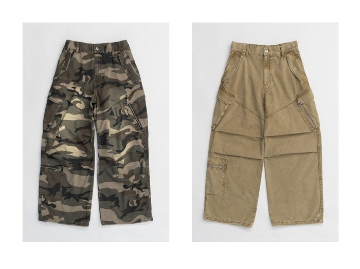 【PRANK PROJECT/プランク プロジェクト】のCAMOジップカーゴパンツ/CAMO Zip Cargo Pants&ジップカーゴパンツ/Zip Cargo Pants 【人気通販 コーディネート通販】おすすめ！人気、トレンド、レディースファッションの通販   おすすめ人気トレンドファッション通販アイテム 人気、トレンドファッション・服の通販 founy(ファニー) ファッション Fashion レディースファッション WOMEN パンツ Pants カーゴパンツ Cargo Pants ジップ Zip トレンド Trend ドローストリング Drawstring ポケット Pocket NEW・新作・新着・新入荷 New Arrivals 無地 Plain Color カモフラージュ Camouflage |ID:crp329100000196795