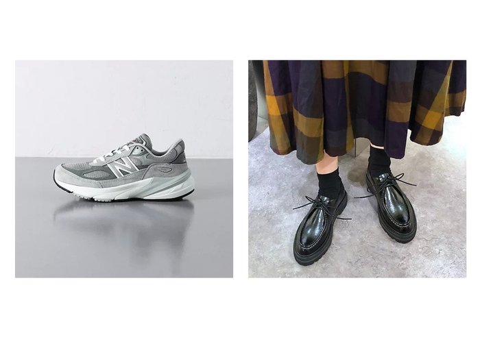 【UNITED ARROWS/ユナイテッドアローズ】のW990v6 USA スニーカー&【enchanted/エンチャンテッド】の【APOM】本革チロリアンシューズ 【シューズ・靴 人気通販 コーディネート通販】おすすめ！人気、トレンド、レディースファッションの通販   おすすめ人気トレンドファッション通販アイテム 人気、トレンドファッション・服の通販 founy(ファニー) 　ファッション　Fashion　レディースファッション　WOMEN　シューズ　Shoes　スニーカー　Sneakers　バランス　Balance　フィット　Fit　ボストン　Boston　メッシュ　Mesh　ランニング　Running　イタリア　Italy　インソール　Insole　クッション　Cushion　抗菌　Antibacterial　スタンダード　Standard　パターン　Pattern　ベーシック　Basic　ペーパー　Paper　ライニング　Lining　リアル　Real　レース　Race　冬　Winter　|ID:crp329100000196910