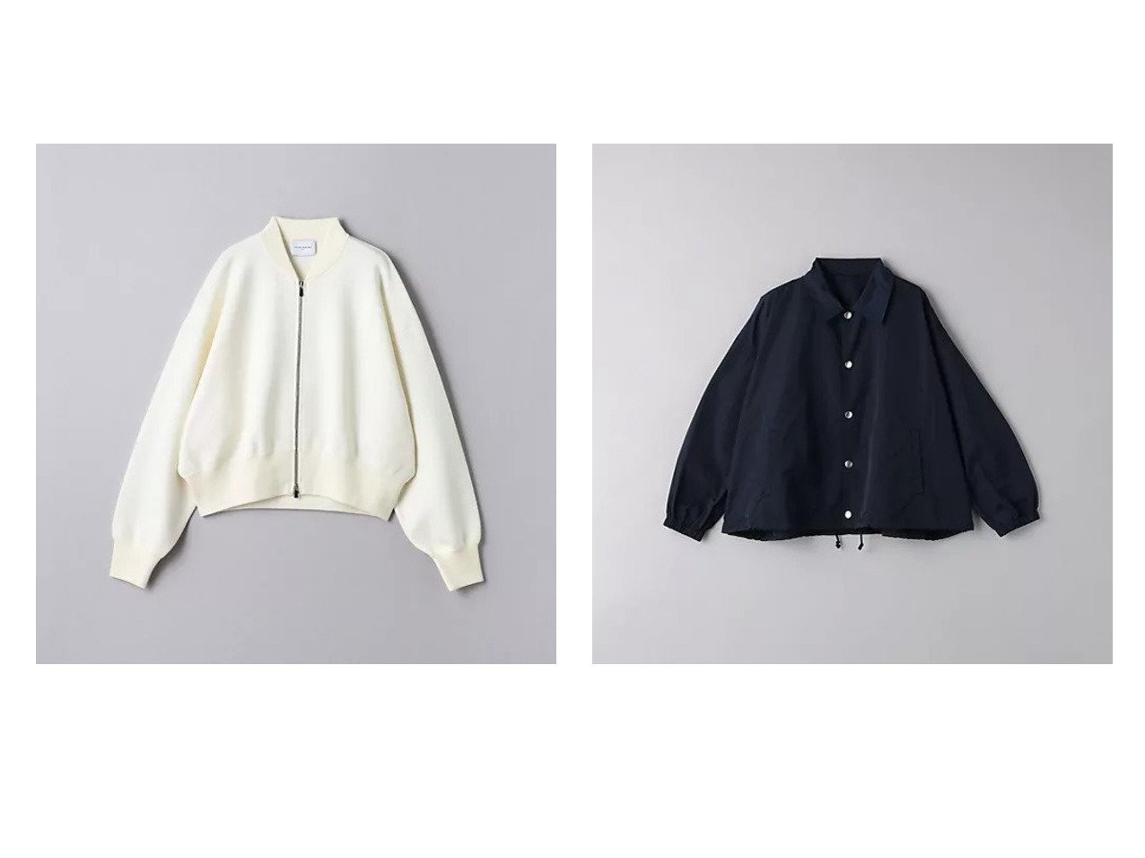 【UNITED ARROWS/ユナイテッドアローズ】のCOMFY ニット ブルゾン&グログラン フレアシルエット ブルゾン 【アウター 人気通販 コーディネート通販】おすすめ！人気、トレンド、レディースファッションの通販   おすすめで人気の流行・トレンド、ファッションの通販商品 インテリア雑貨・家具・メンズファッション・キッズファッション・レディースファッション・服の通販 founy(ファニー) https://founy.com/ ファッション Fashion レディースファッション WOMEN アウター Coat Outerwear ブルゾン Blouson/Jackets トップス・カットソー Tops/Tshirt ニット Knit Tops インナー Inner クール Cool ショート Short シルバー Silver スリム Slim タートルネック Turtleneck バランス Balance ブルゾン Blouson |ID:crp329100000197133