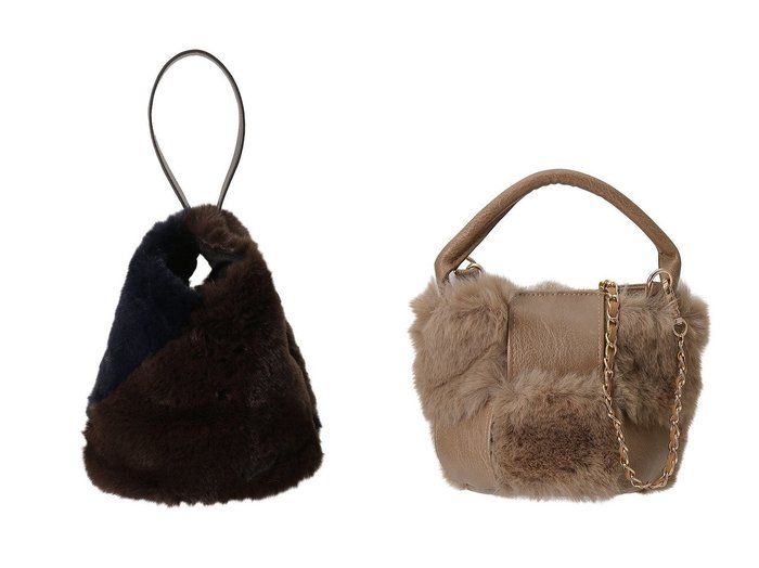 【Faviora Class/ファビオラ クラス】の【Faviora Faux Fur】 ミニバッグ&【Faviora Faux Fur】 レザーハンドルバッグ 【バッグ・鞄 人気通販 コーディネート通販】おすすめ！人気、トレンド、レディースファッションの通販   おすすめ人気トレンドファッション通販アイテム 人気、トレンドファッション・服の通販 founy(ファニー) ファッション Fashion レディースファッション WOMEN バッグ Bag オケージョン Occasion パーティ Party NEW・新作・新着・新入荷 New Arrivals |ID:crp329100000197145