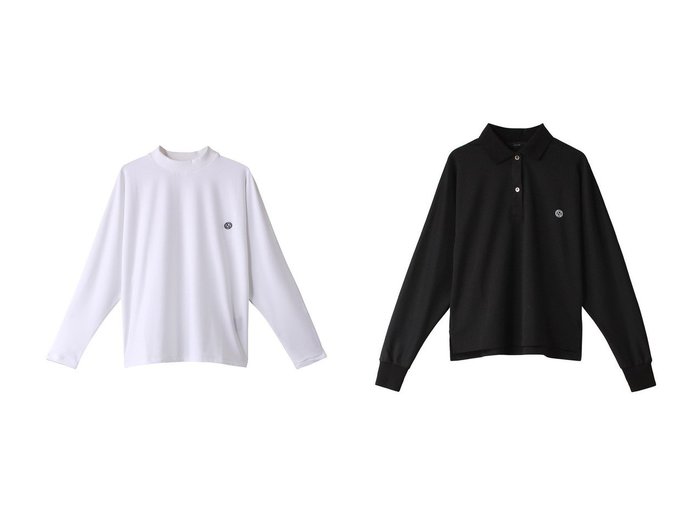 【OBSIDIAN/オブシディアン】のSUVVIN MOCKNECK PULLOVER&POLO LONG SLEEVE SHIRT 【トップス、カットソー 人気通販 コーディネート通販】おすすめ！人気、トレンド、レディースファッションの通販   おすすめ人気トレンドファッション通販アイテム 人気、トレンドファッション・服の通販 founy(ファニー) ファッション Fashion レディースファッション WOMEN トップス・カットソー Tops/Tshirt シャツ/ブラウス Shirts/Blouses スポーツウェア Sportswear スポーツ トップス Sports Tops プルオーバー Pullover コンパクト Compact ショルダー Shoulder スポーツ Sports スリーブ Sleeve ポロシャツ Polo Shirt ロング Long 定番 Standard NEW・新作・新着・新入荷 New Arrivals |ID:crp329100000197307