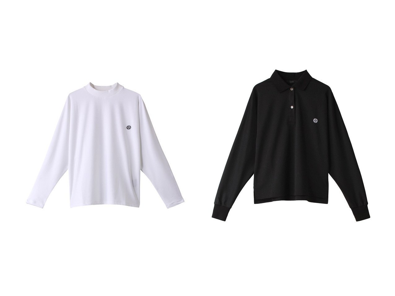 【OBSIDIAN/オブシディアン】のSUVVIN MOCKNECK PULLOVER&POLO LONG SLEEVE SHIRT 【トップス、カットソー 人気通販 コーディネート通販】おすすめ！人気、トレンド、レディースファッションの通販   おすすめ人気トレンドファッション通販アイテム インテリア・キッズ・メンズ・レディースファッション・服の通販 founy(ファニー) 　ファッション　Fashion　レディースファッション　WOMEN　トップス・カットソー　Tops/Tshirt　シャツ/ブラウス　Shirts/Blouses　スポーツウェア　Sportswear　スポーツ トップス　Sports Tops　プルオーバー　Pullover　コンパクト　Compact　ショルダー　Shoulder　スポーツ　Sports　スリーブ　Sleeve　ポロシャツ　Polo Shirt　ロング　Long　定番　Standard　NEW・新作・新着・新入荷　New Arrivals　ブラック系　Black　ホワイト系　White　|ID:crp329100000197307